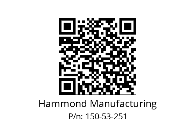   Hammond Manufacturing 150-53-251