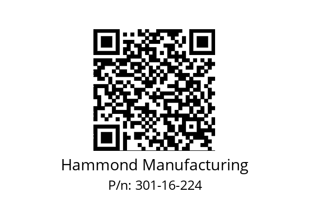   Hammond Manufacturing 301-16-224