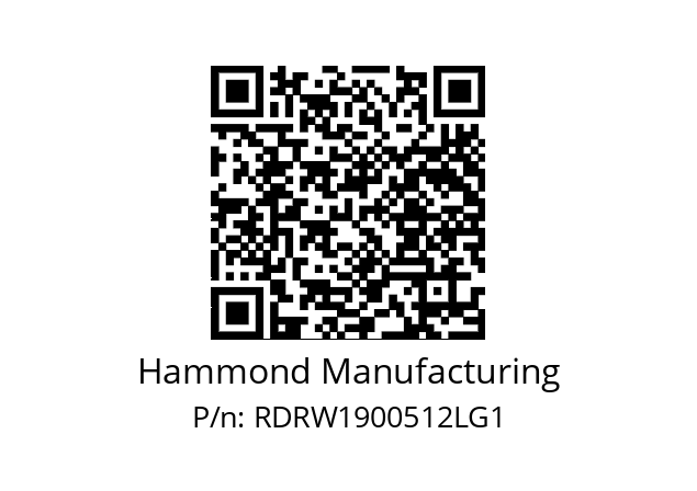   Hammond Manufacturing RDRW1900512LG1