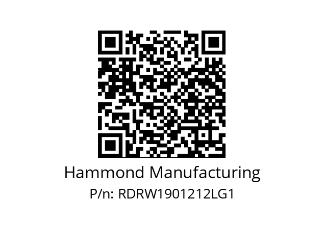   Hammond Manufacturing RDRW1901212LG1