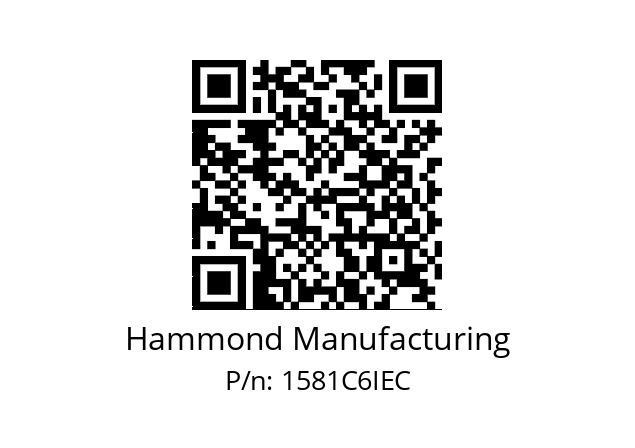   Hammond Manufacturing 1581C6IEC