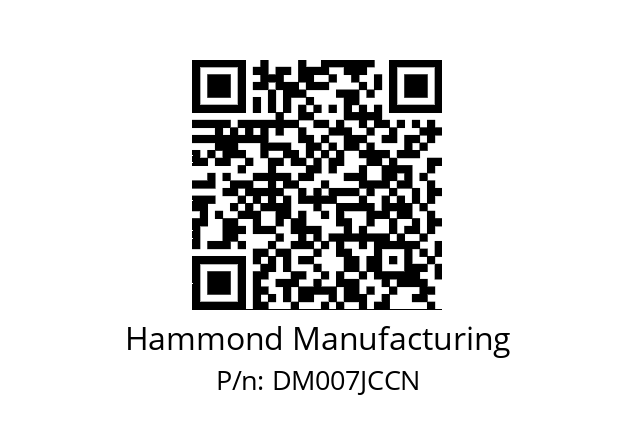   Hammond Manufacturing DM007JCCN