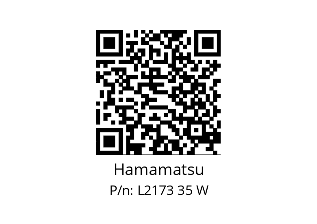   Hamamatsu L2173 35 W