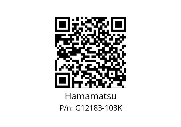   Hamamatsu G12183-103K