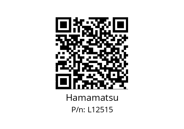   Hamamatsu L12515