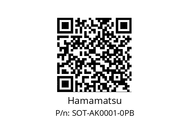   Hamamatsu SOT-AK0001-0PB