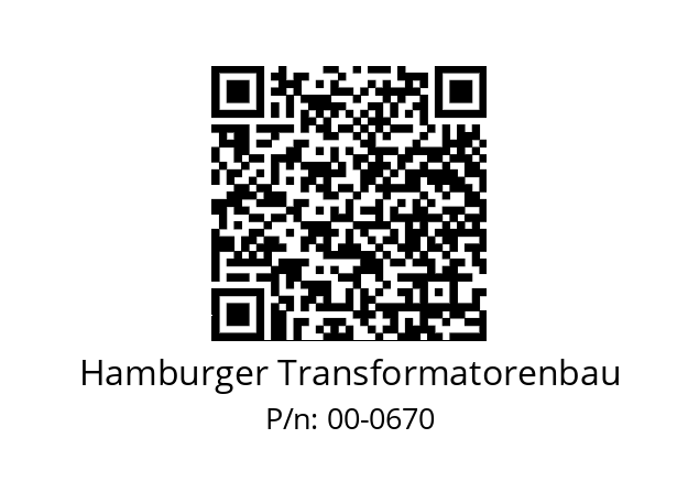   Hamburger Transformatorenbau 00-0670