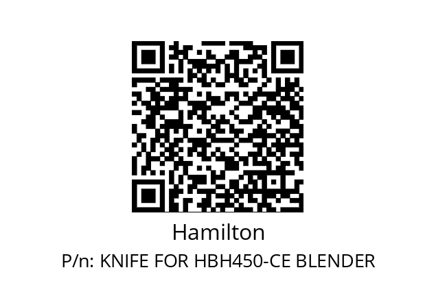   Hamilton KNIFE FOR HBH450-CE BLENDER