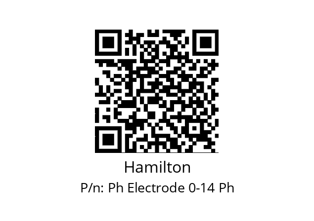   Hamilton Ph Electrode 0-14 Ph