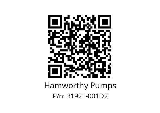   Hamworthy Pumps 31921-001D2