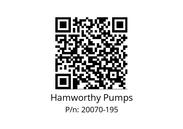   Hamworthy Pumps 20070-195