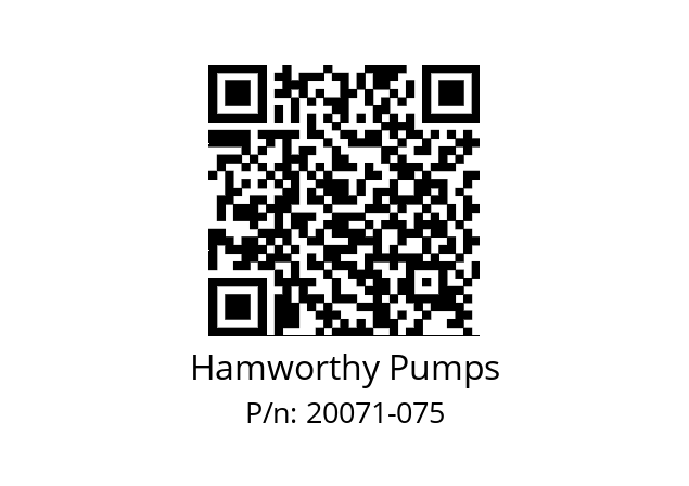   Hamworthy Pumps 20071-075