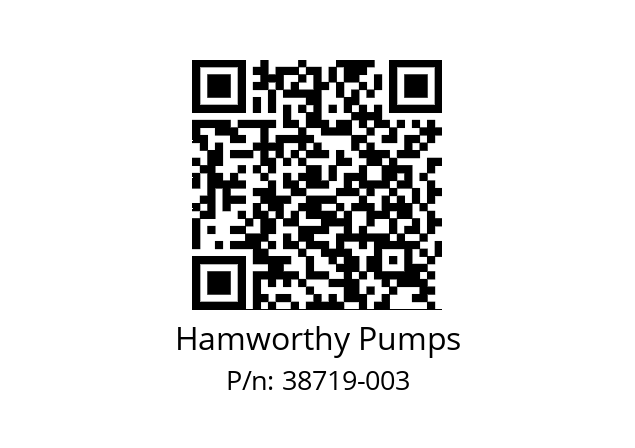   Hamworthy Pumps 38719-003