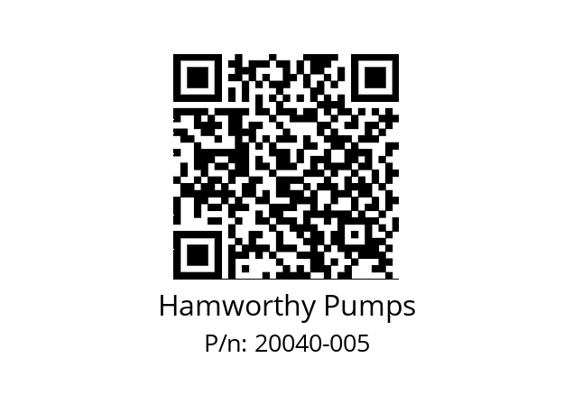   Hamworthy Pumps 20040-005