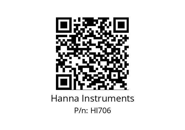   Hanna Instruments HI706