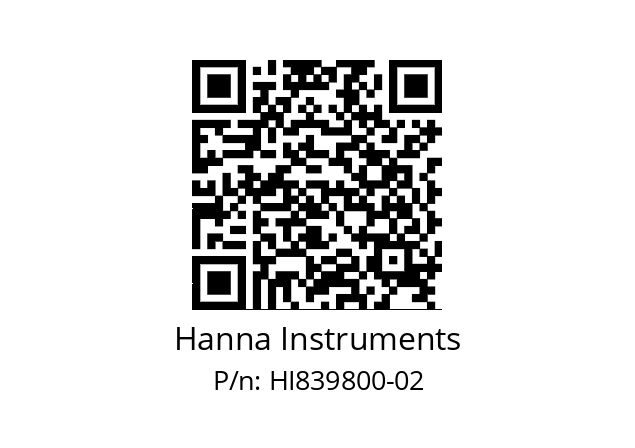   Hanna Instruments HI839800-02