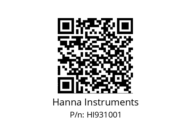   Hanna Instruments HI931001