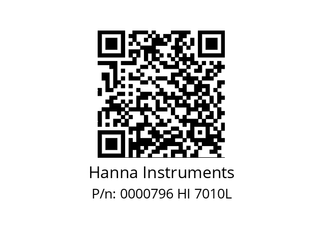   Hanna Instruments 0000796 HI 7010L