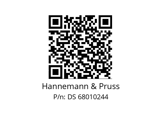   Hannemann & Pruss DS 68010244