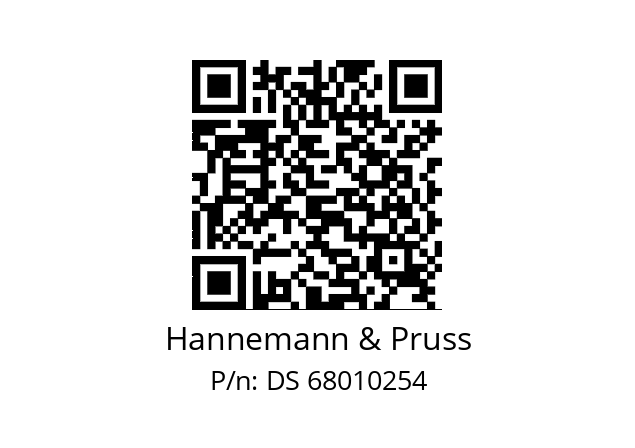   Hannemann & Pruss DS 68010254