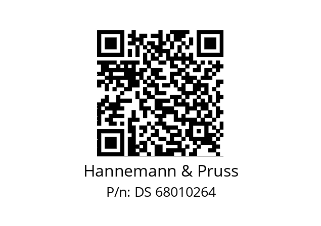   Hannemann & Pruss DS 68010264