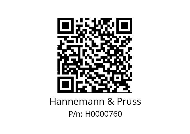   Hannemann & Pruss H0000760