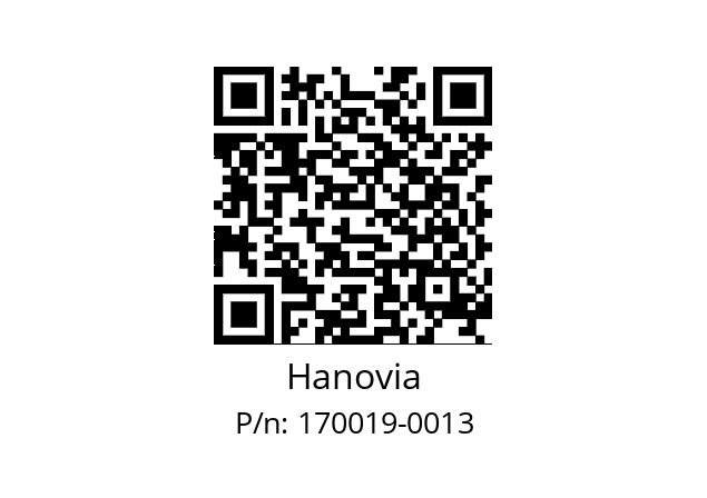   Hanovia 170019-0013