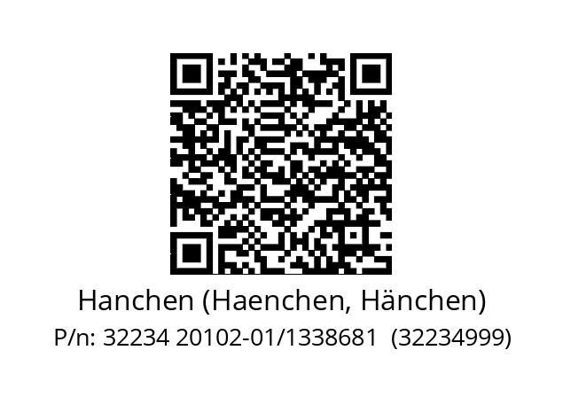   Hanchen (Haenchen, Hänchen) 32234 20102-01/1338681  (32234999)