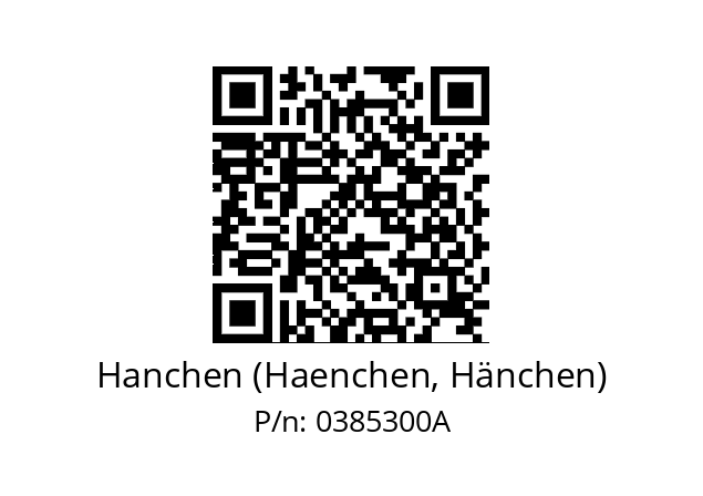   Hanchen (Haenchen, Hänchen) 0385300A