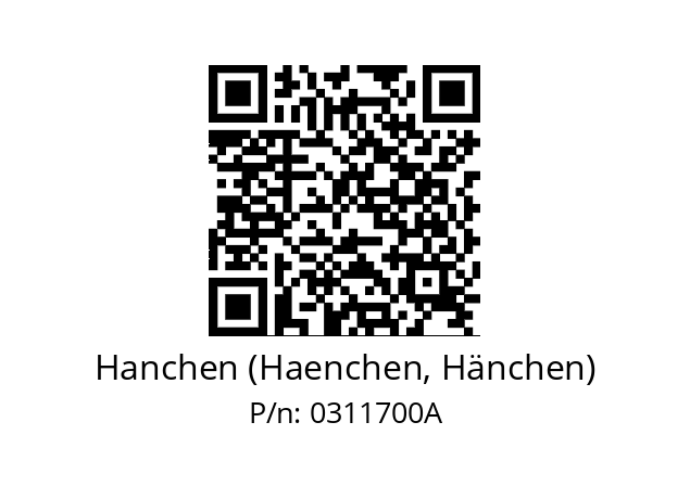   Hanchen (Haenchen, Hänchen) 0311700A