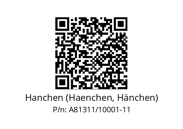   Hanchen (Haenchen, Hänchen) A81311/10001-11