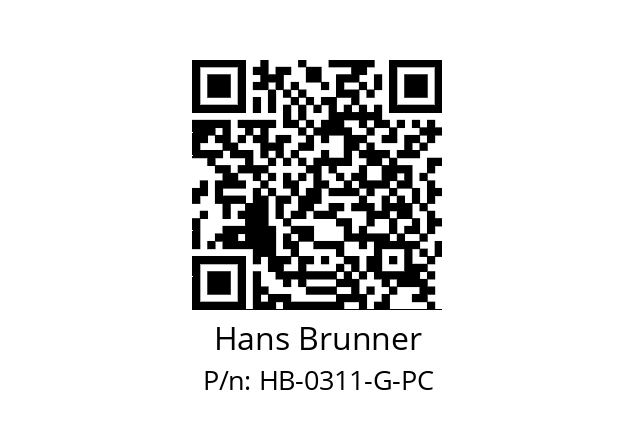   Hans Brunner HB-0311-G-PC