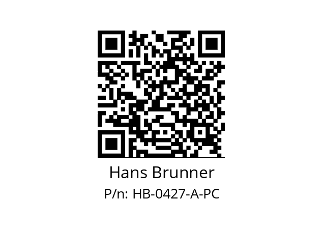   Hans Brunner HB-0427-A-PC