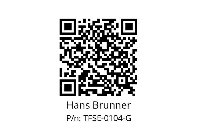   Hans Brunner TFSE-0104-G