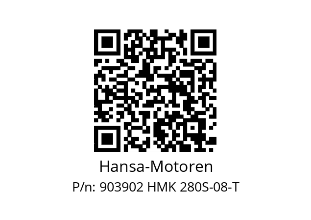   Hansa-Motoren 903902 HMK 280S-08-T