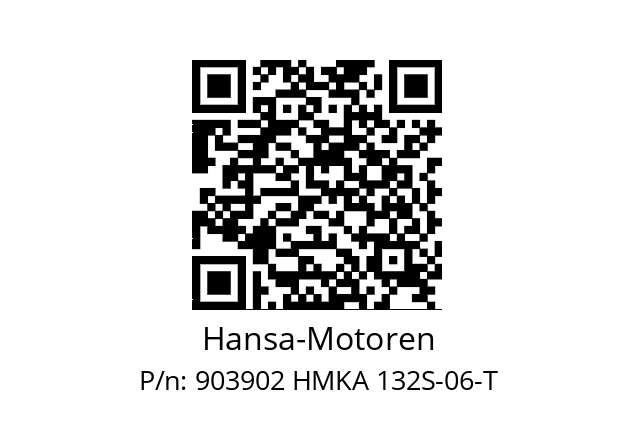   Hansa-Motoren 903902 HMKA 132S-06-T