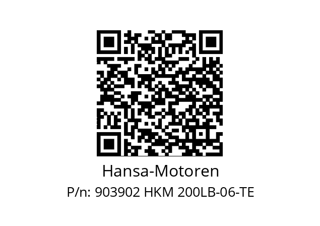   Hansa-Motoren 903902 HKM 200LB-06-TE