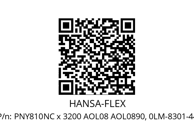   HANSA-FLEX PNY810NC x 3200 AOL08 AOL0890, 0LM-8301-44