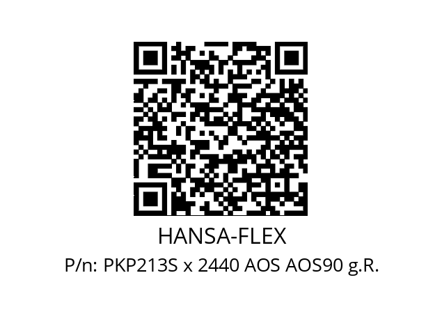   HANSA-FLEX PKP213S x 2440 AOS AOS90 g.R.