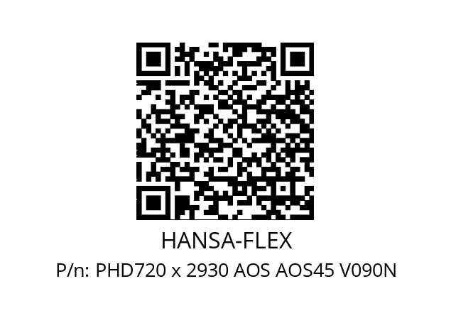   HANSA-FLEX PHD720 x 2930 AOS AOS45 V090N