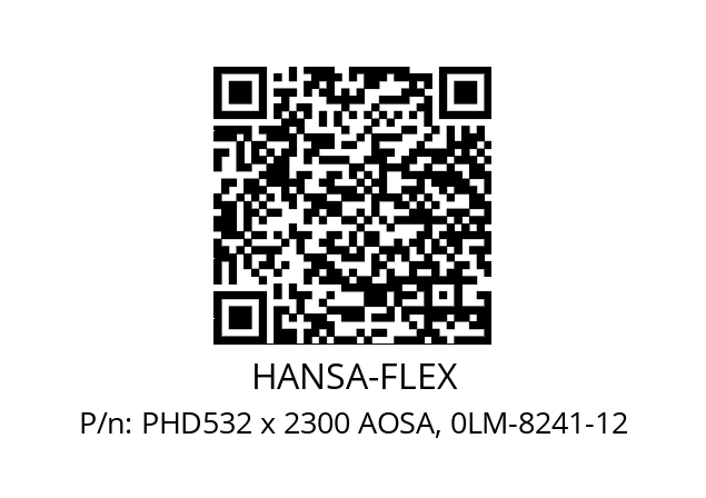   HANSA-FLEX PHD532 x 2300 AOSA, 0LM-8241-12