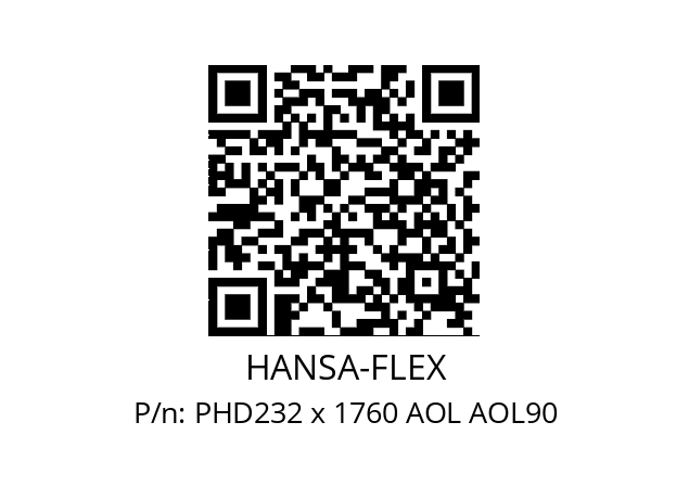   HANSA-FLEX PHD232 x 1760 AOL AOL90