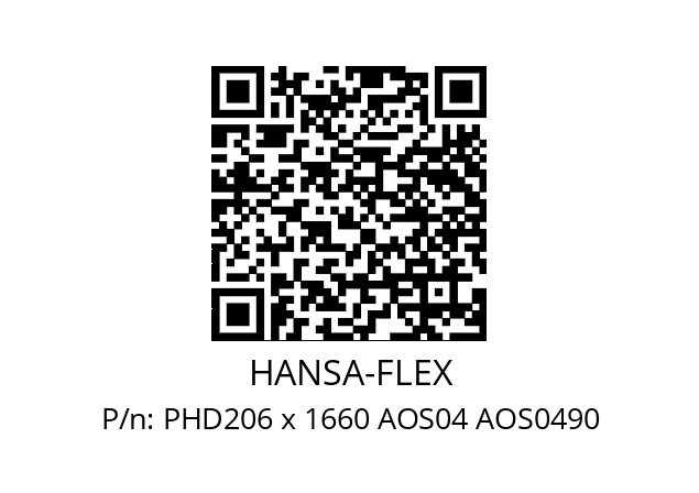   HANSA-FLEX PHD206 x 1660 AOS04 AOS0490