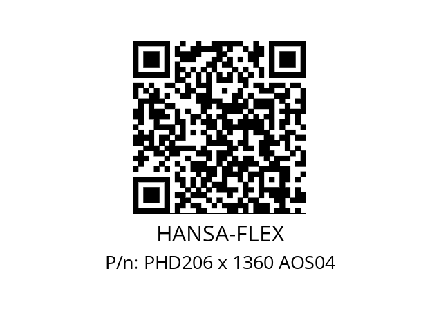   HANSA-FLEX PHD206 x 1360 AOS04