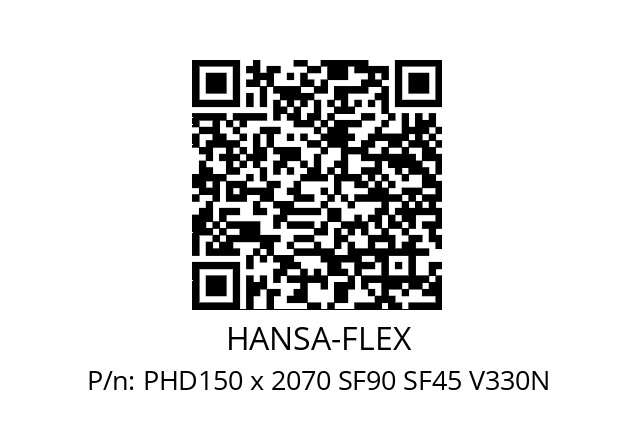   HANSA-FLEX PHD150 x 2070 SF90 SF45 V330N