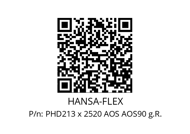   HANSA-FLEX PHD213 x 2520 AOS AOS90 g.R.