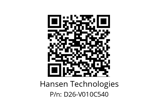   Hansen Technologies D26-V010C540