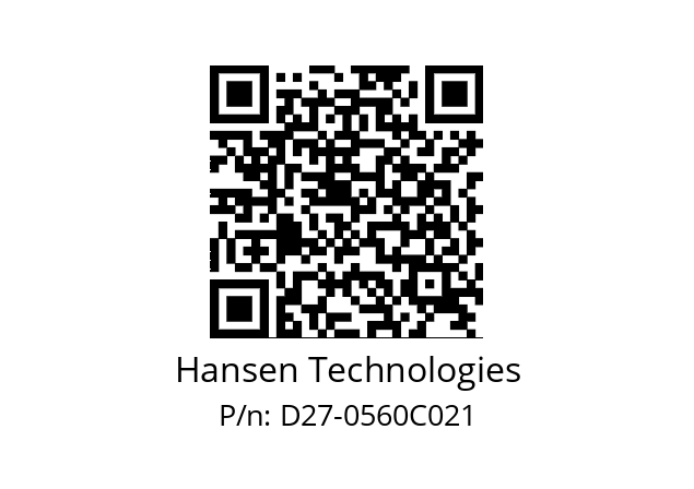   Hansen Technologies D27-0560C021