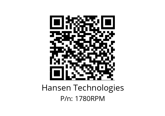   Hansen Technologies 1780RPM