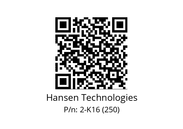   Hansen Technologies 2-K16 (250)